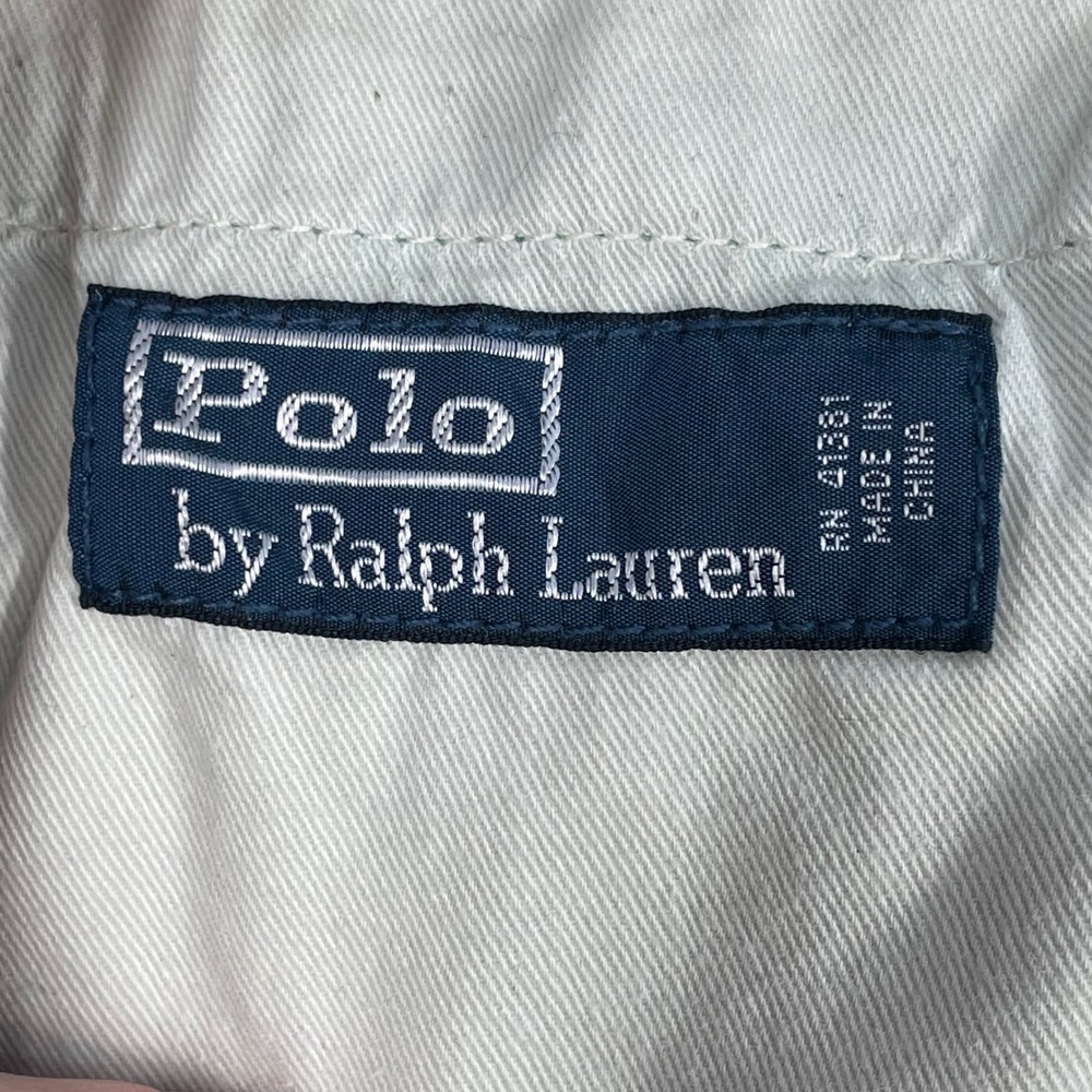 Polo Ralph Lauren Green Officer Trousers Straight Leg Chino Mens 34x34 - Picture 3 of 11